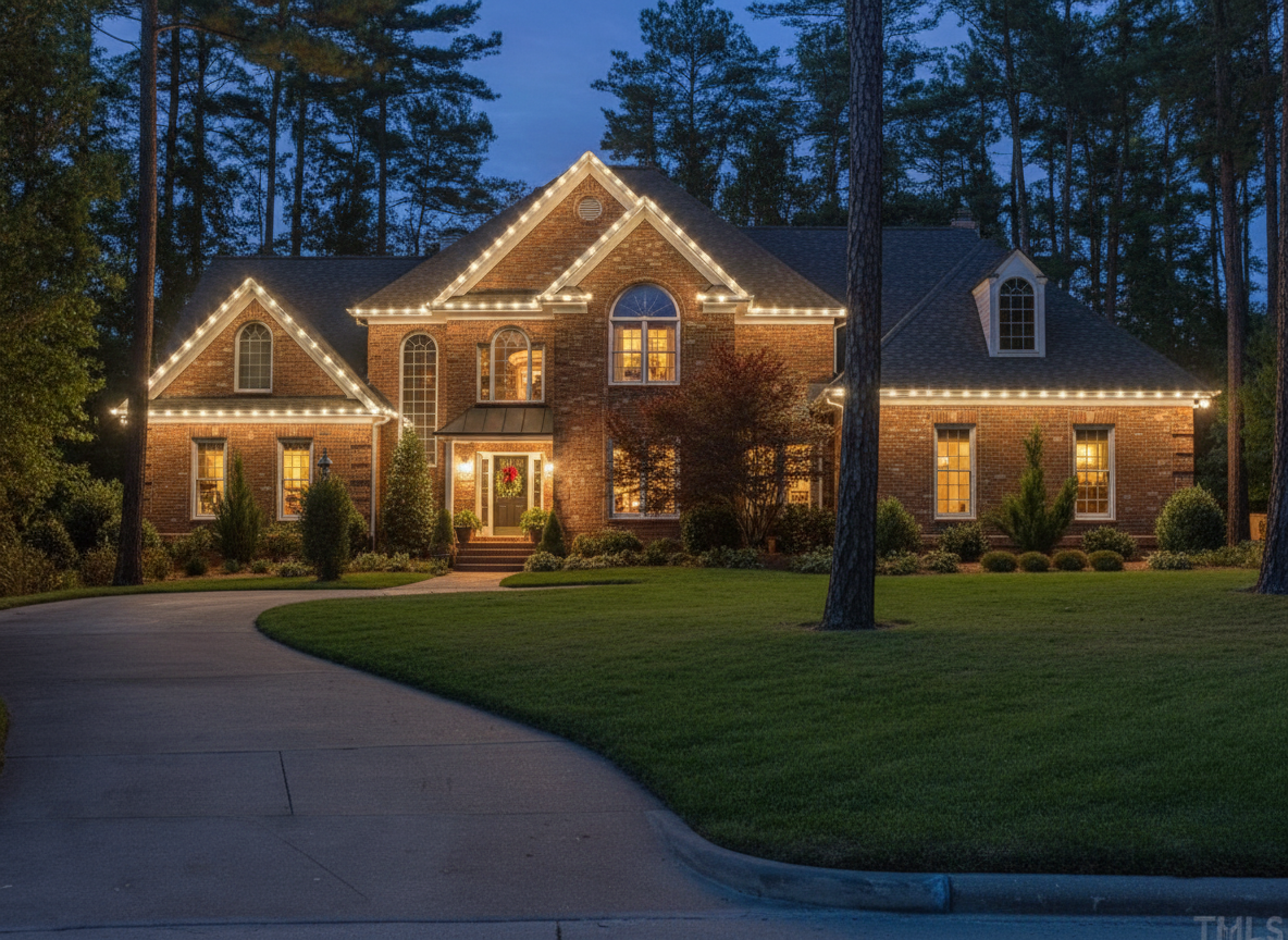 After holiday lighting